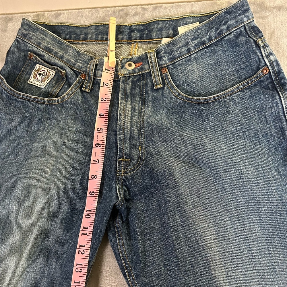 Cinch up relaxed fit straight leg denim jeans - Picture 5 of 11